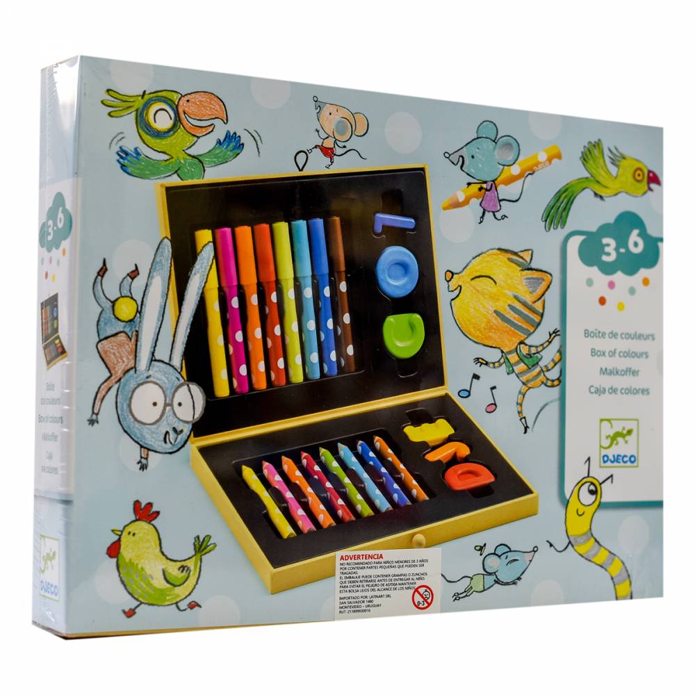 MALETA CON LAPICES DE COLORES PARA NIÑOS - Samer GO