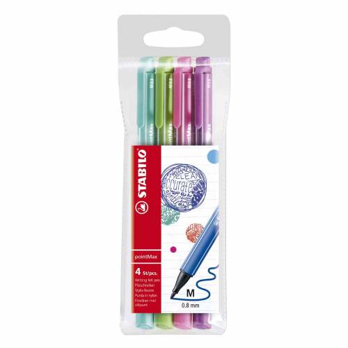 MARCADOR STABILO POINT MAX X 4 UNIDADES 