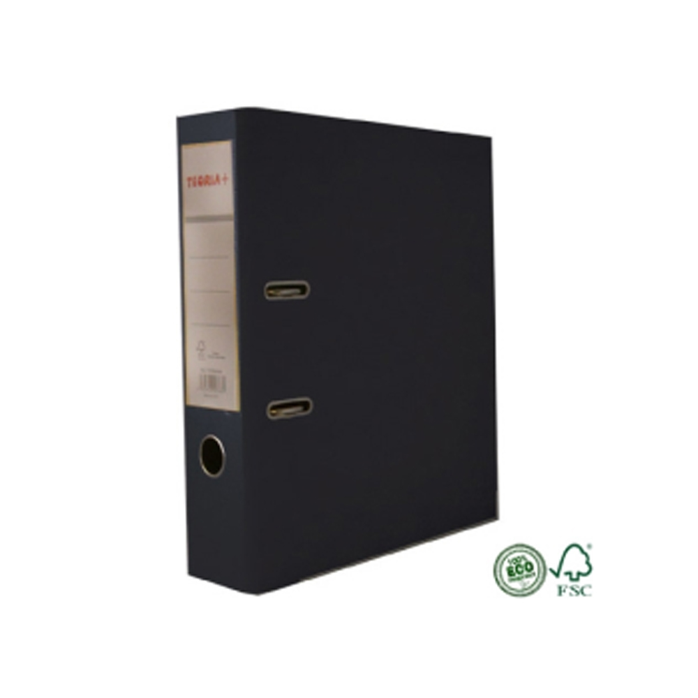 BIBLIORATO PLASTIFICADO A4 NEGRO 