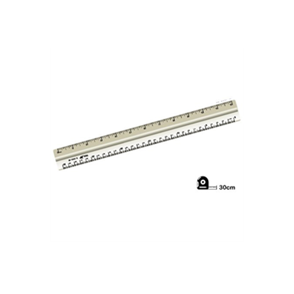 REGLA PLANA DE ALUMINIO TEX 30 cm