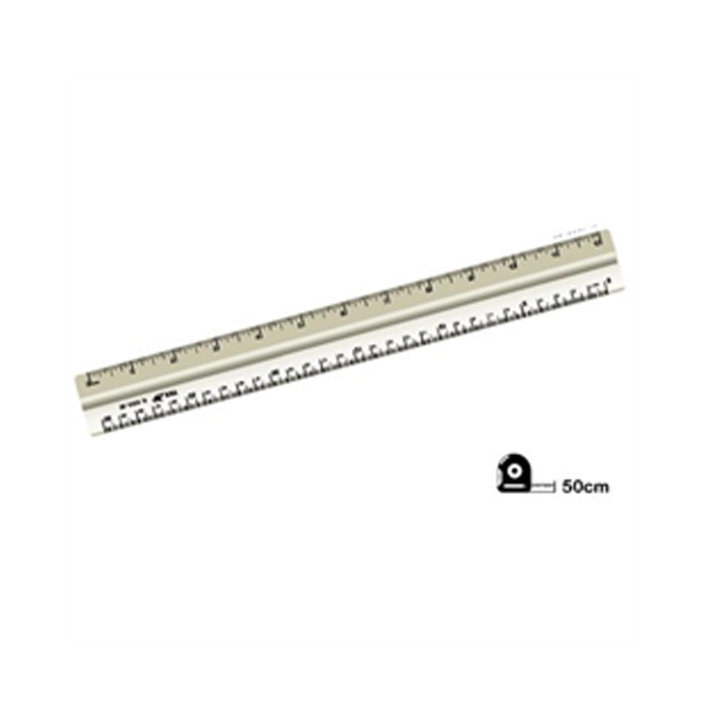 REGLA PLANA DE ALUMINIO TEX 50 cm
