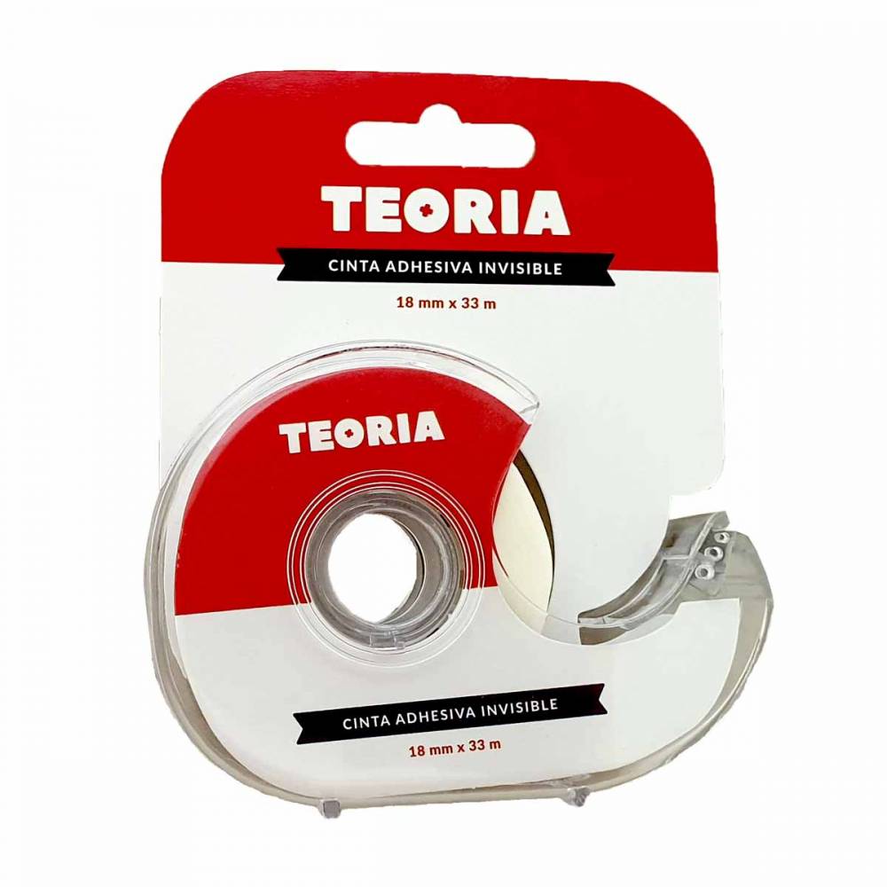 DISPENSADOR DE CINTA TEORIA 18 MM X 33 M INVISIBLE 