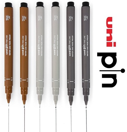 MARCADOR UNI PIN GRADUADO COLOR 