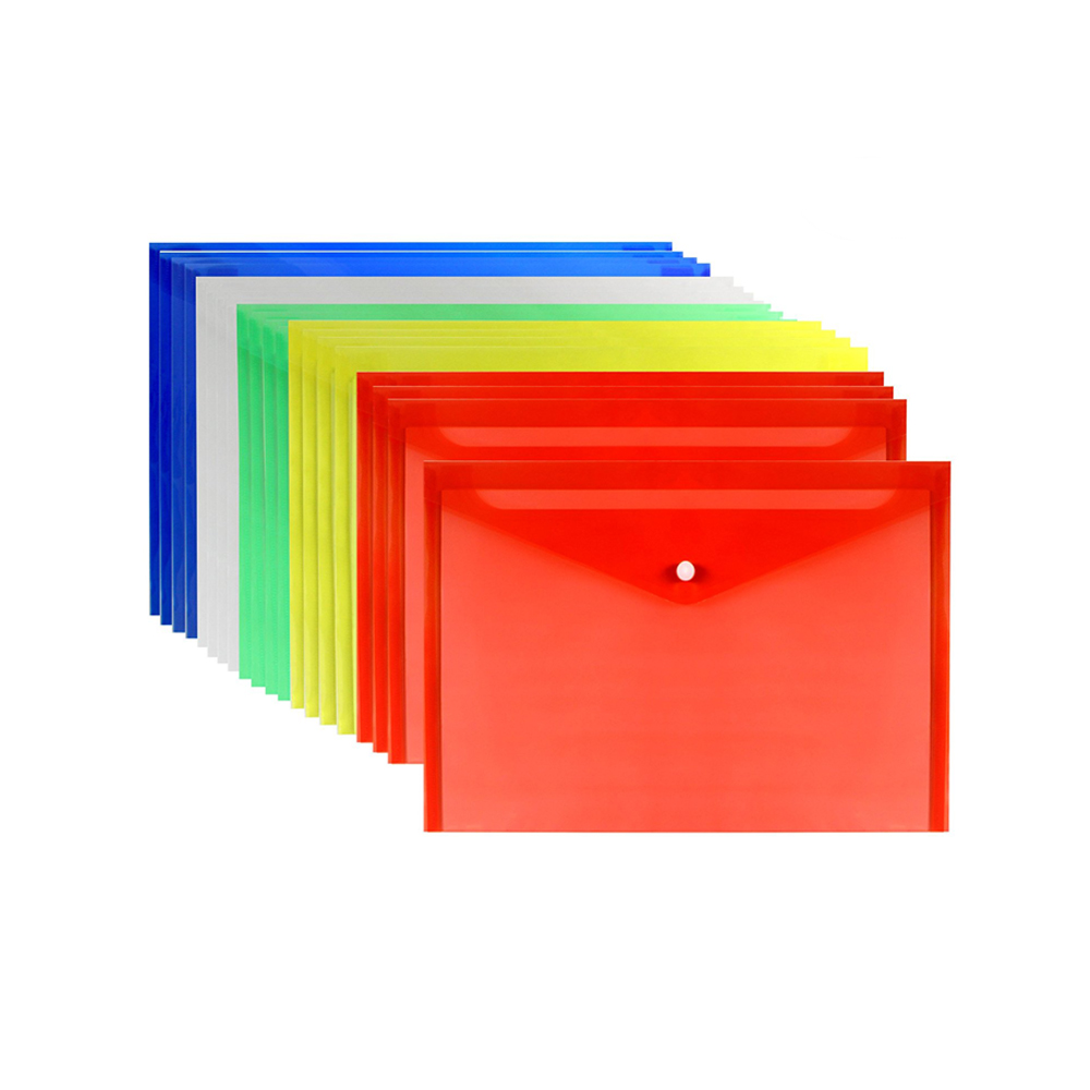 SOBRE PVC C_BROCHE A4 ROJO