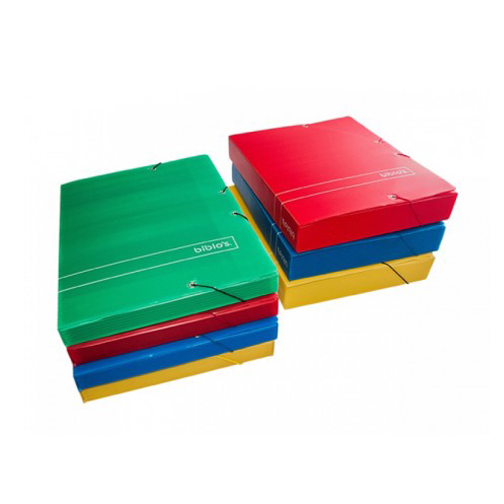 CARPETA PLASTICA CON ELASTICO DE 5 CM DE ESPESOR