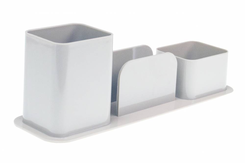 PORTA LAPIZ TRIPLE GRIS DELLO 