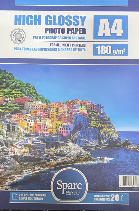 PAPEL FOTOGRAFICO A4 PREMIUM 140 GRS X 20 U 