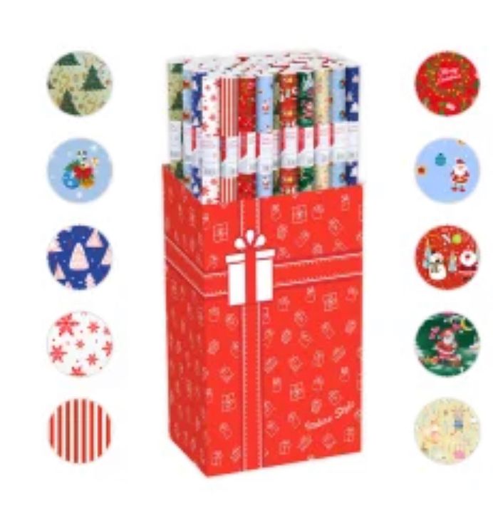 PAPEL DE REGALO NAVIDE�O DE 1 METRO X 70 CM 