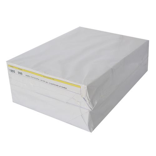 PAPEL FOTOCOPIA A4 TROQUELADO AL 1/2