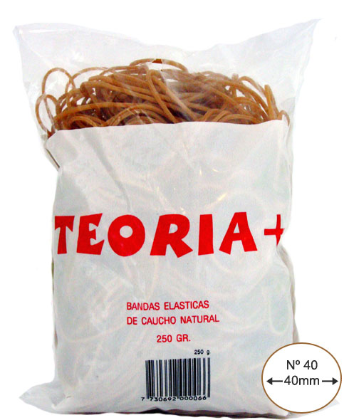 BANDAS ELASTICAS TEORIA +BOLSA 1/4 KG N 40