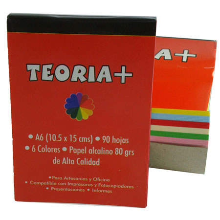 BLOCK PAPEL OBRA COLOR TEORIA+ A6 80GRS