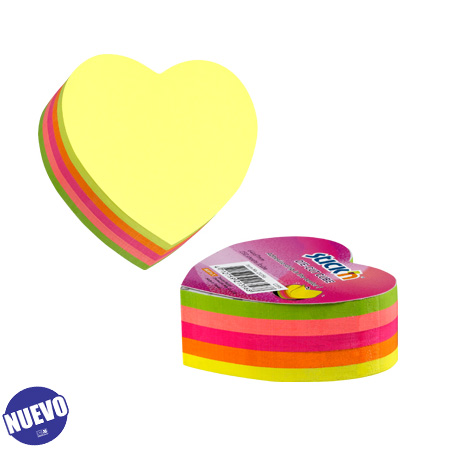 NOTAS ADHESIVAS STICK'N CORAZ�N             