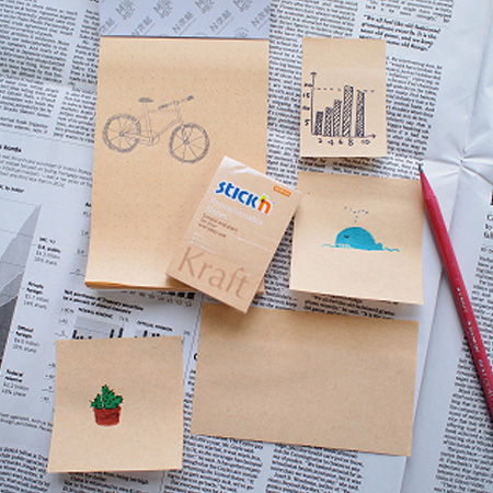 BLOCK STICK KRAFT 76 X 127 MM 