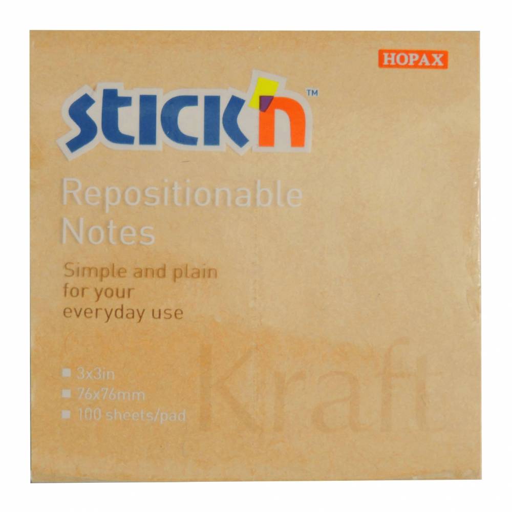 BLOCKS DE NOTAS STICK�S NOTES 76X76MM  ECOLOGICO