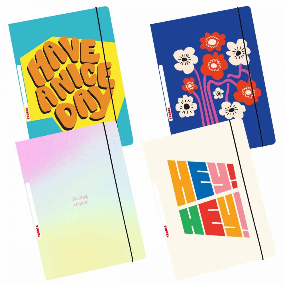 CARPETA CON ELASTICO TRENDY TEORIA +