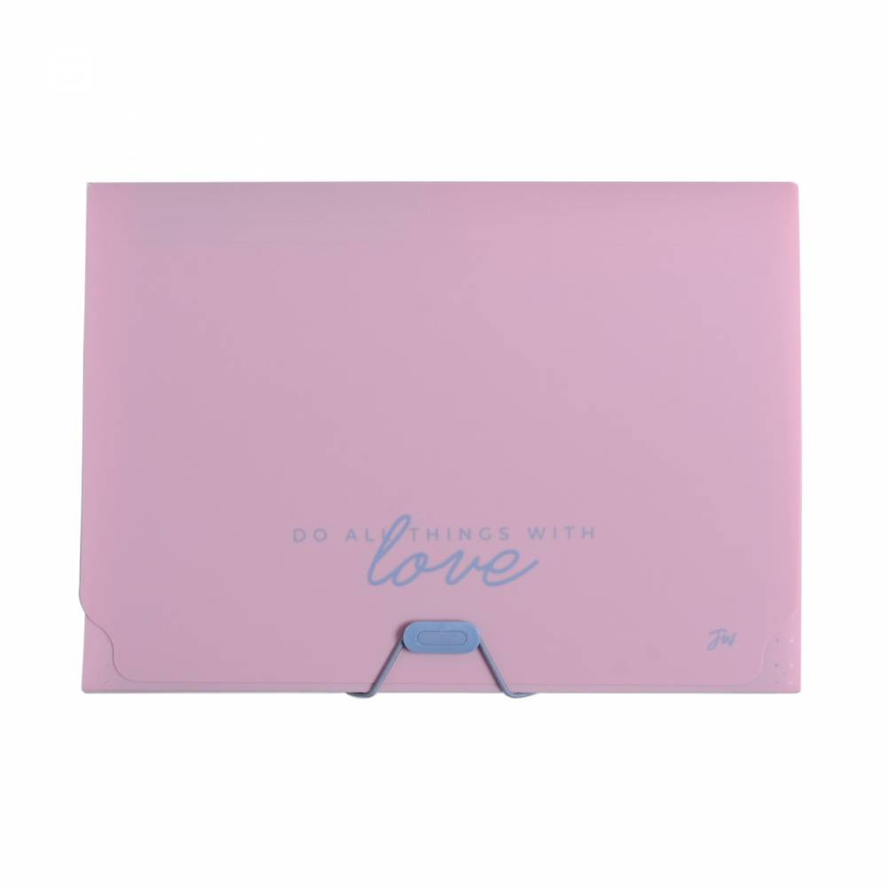 CARPETA A4 CON FUELLE 9 DIVISIONES PASTEL FW