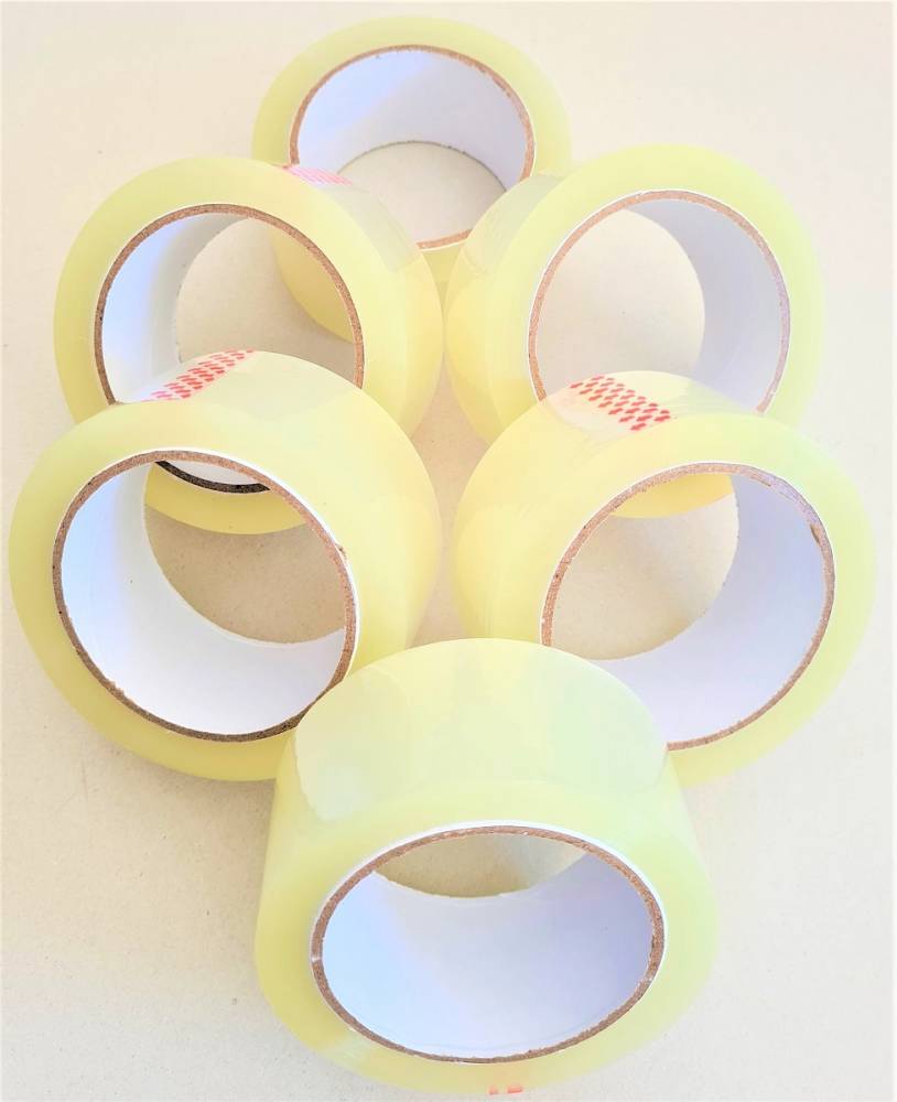 CINTA ADHESIVA 48 MM X 100 Y TRANSPARENTE  PACK X 6