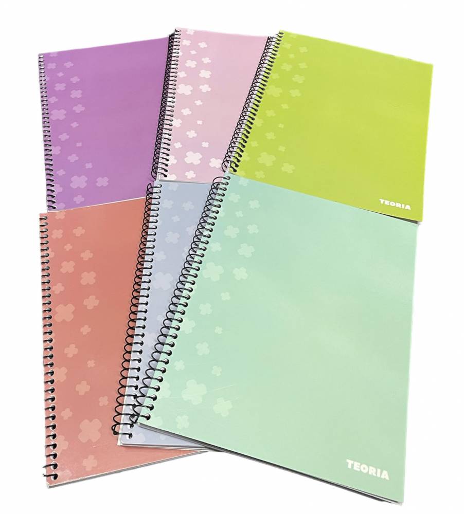 CUADERNO DE ESPIRAL 96 H RAYADAS VIBRA COLOR 