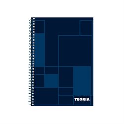 CUADERNO CON ESPIRAL TAPA DURA A5 120 HOJAS 