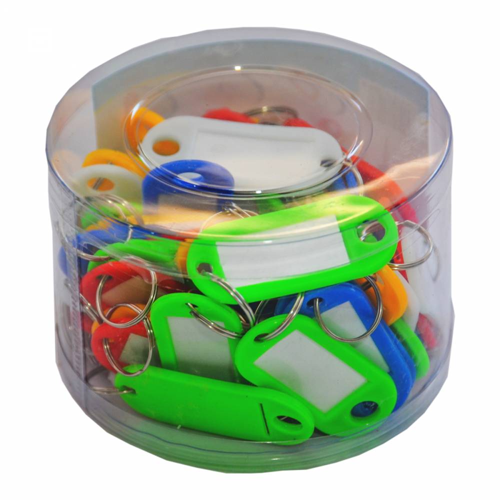 LLAVEROS IDENTIFICADORES DE COLORES X 50 U             