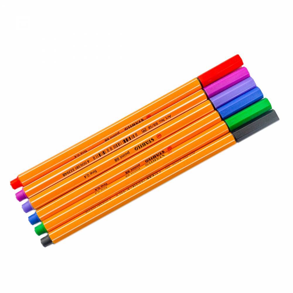 MARCADOR. STABILO POINT 88 ESTUCHE X 6         