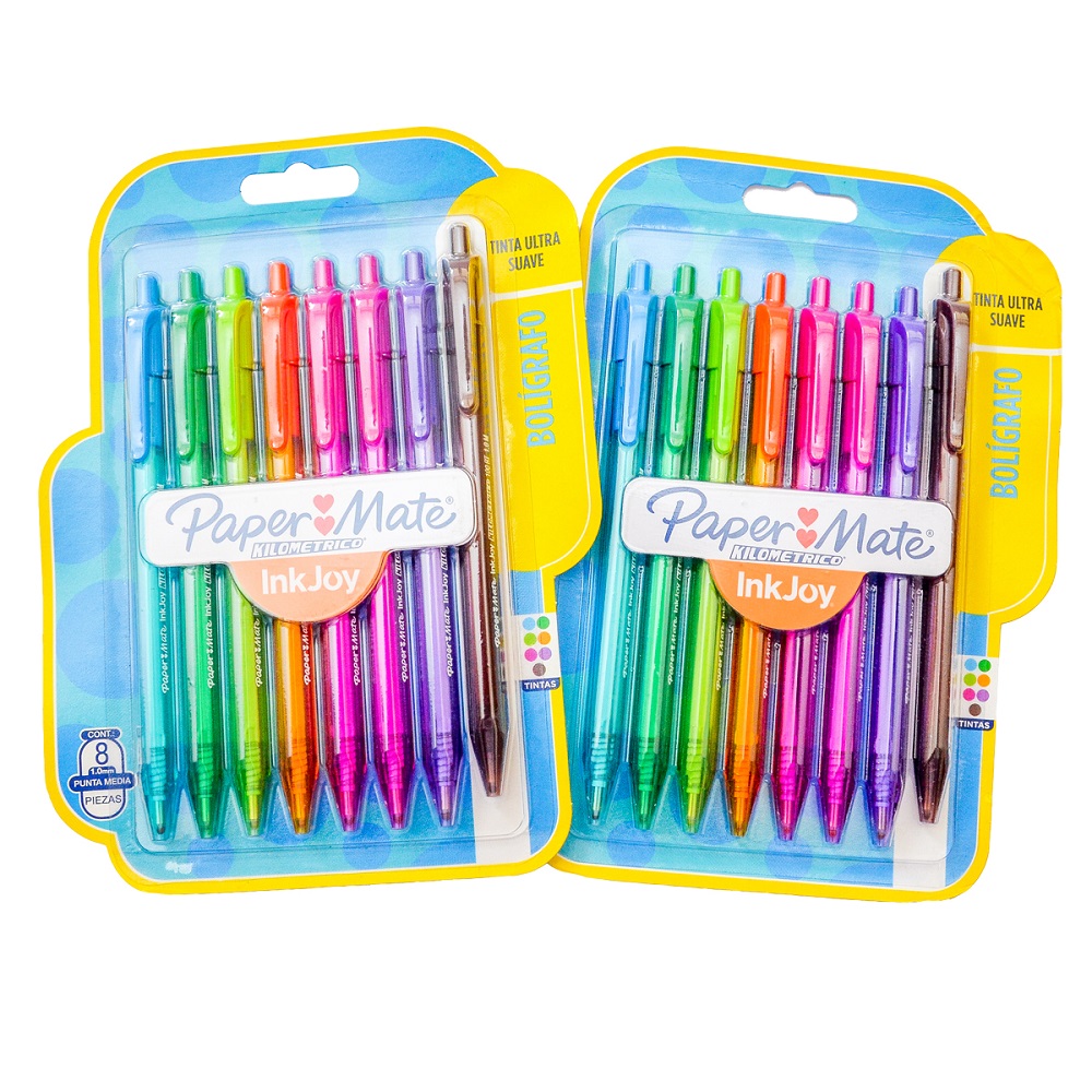 LAPICERAS INKJOY RETRACTIL 1.0 MM COLORES SURTIDOS 