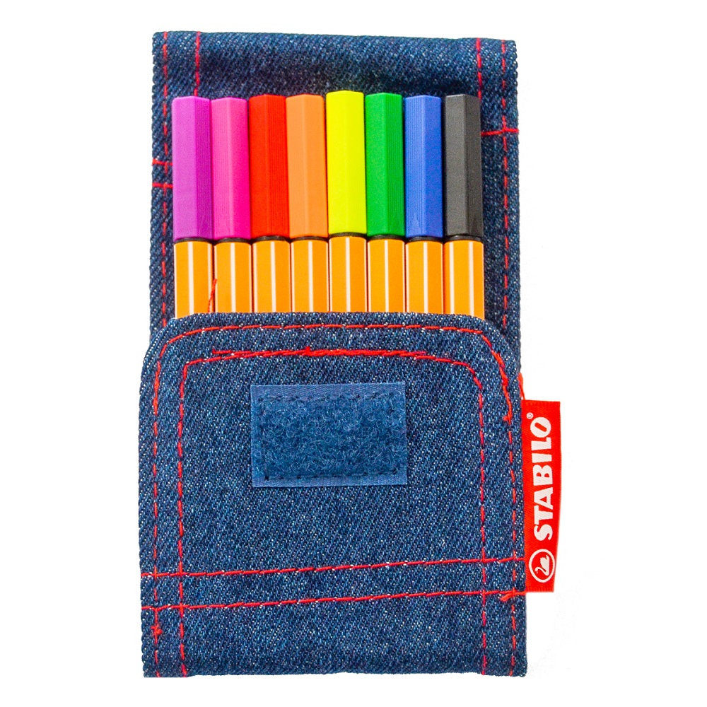 MARCADOR STABILO MINI POINT 88 X 8 JEAN           