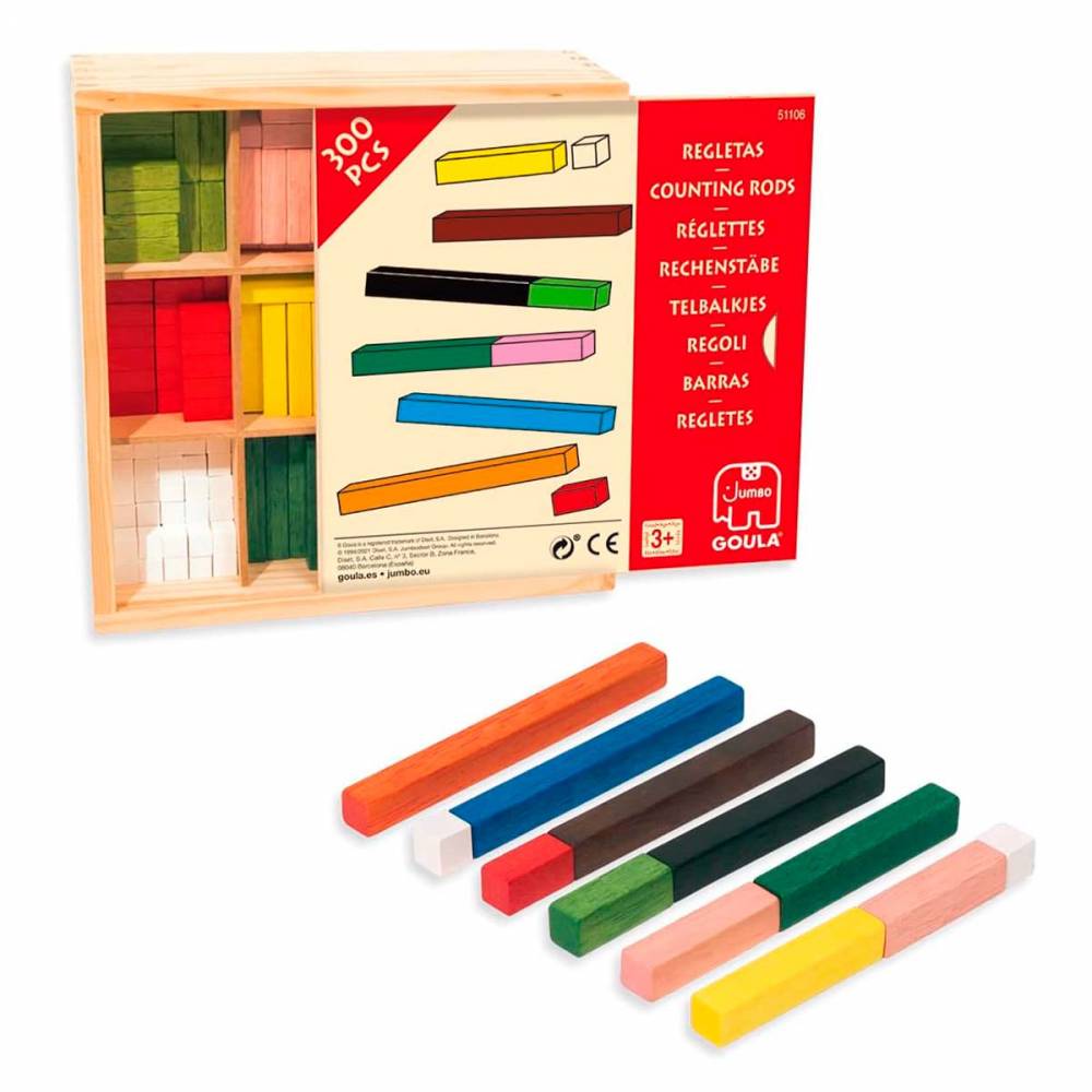 JUEGO EDUCATIVO DE REGLETAS 10 X 10 GOULA