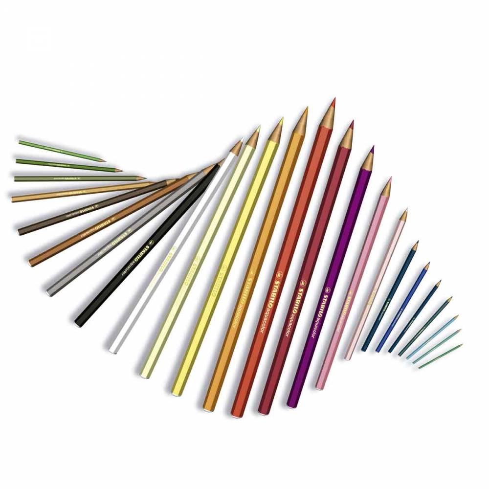 CAJA DE LAPICES DE COLORES STABILO AQUACOLOR  