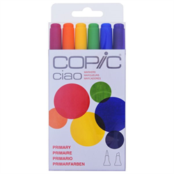 MARCADORES COPIC CIAO COLORES PRIMARIOS X6