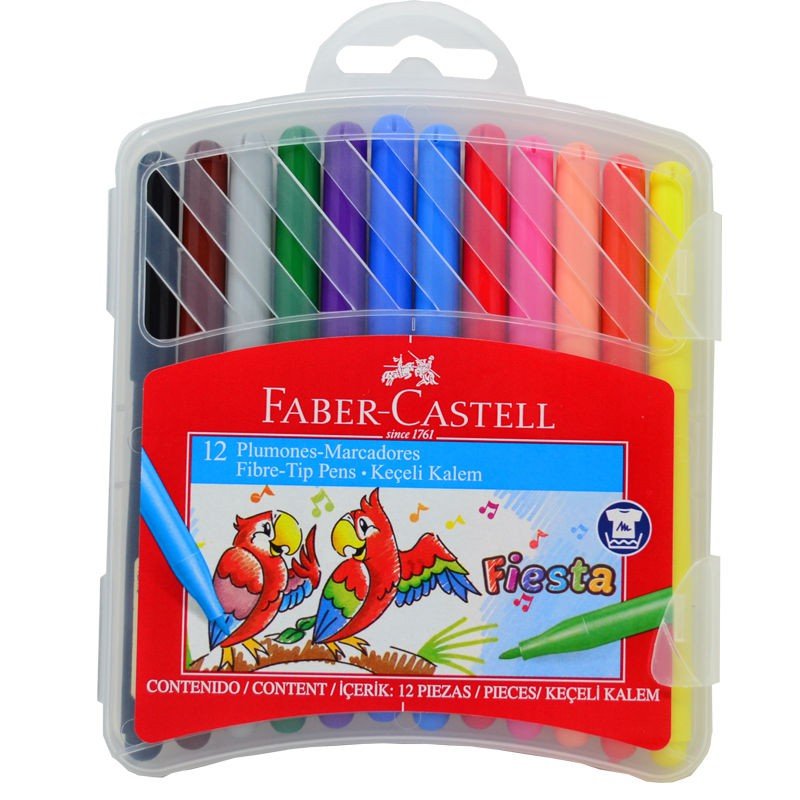 MARCADORES FABER CASTELLS FINO CAJA X 12 U 