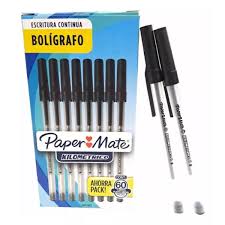 BOLIGRAFO PAPER MATE KILOMETRICO NEGRO X 60 U 