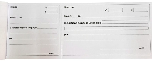 RECIBOS COMERCIALES PESOS 35 HOJAS N 213