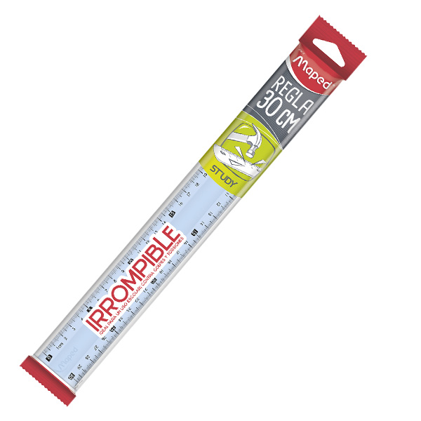 REGLA MAPED IRROMPIBLE 30 CM BOLSA