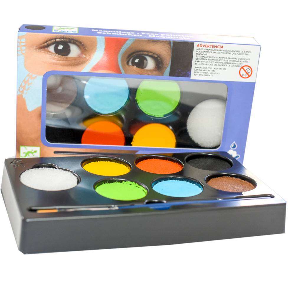 MAQUILLAJE INFANTIL PALETA X 6 COLORES NATURALES 