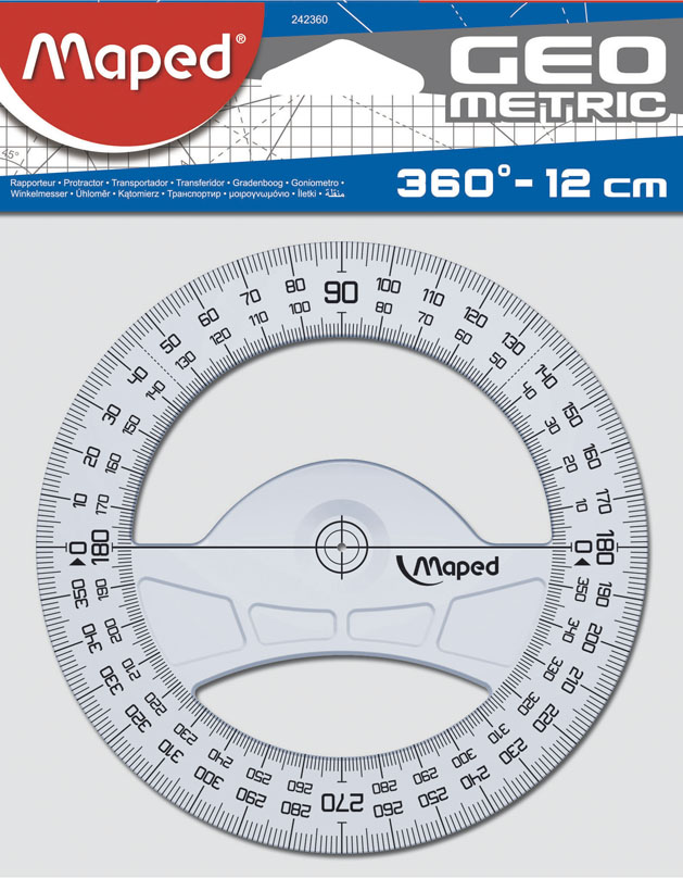 SEMICIRCULO MAPED GEOMETRIC 360 GRADOS BLISTER
