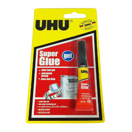 PEGAMENTO INSTANTANEO UHU SUPER GLUE GEL 3GRS 