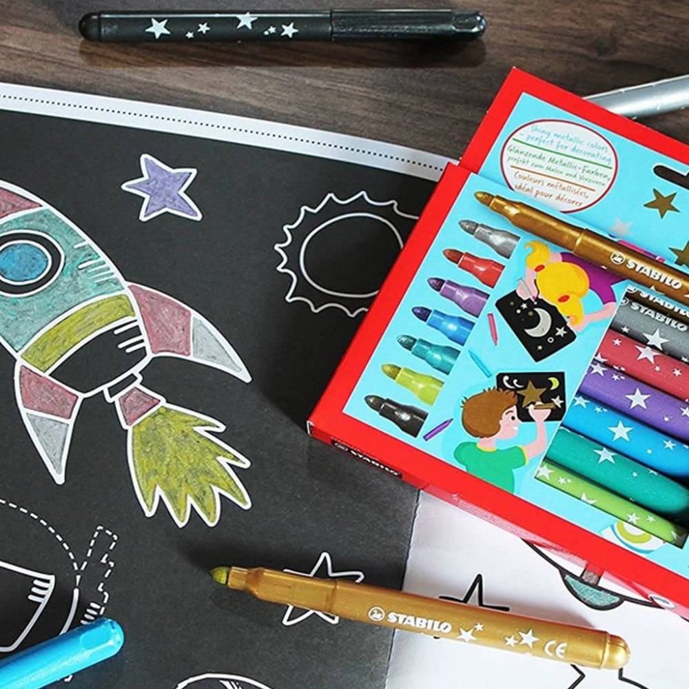 MARCADOR STABILO TRIO DECO X8