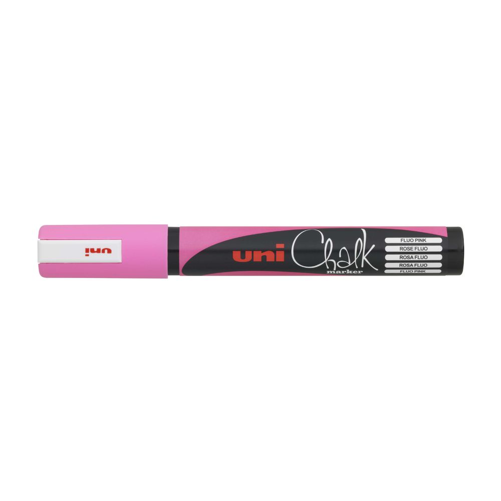 MARCADOR DE TIZA UNI CHALK 8MM ROSADO FL�O