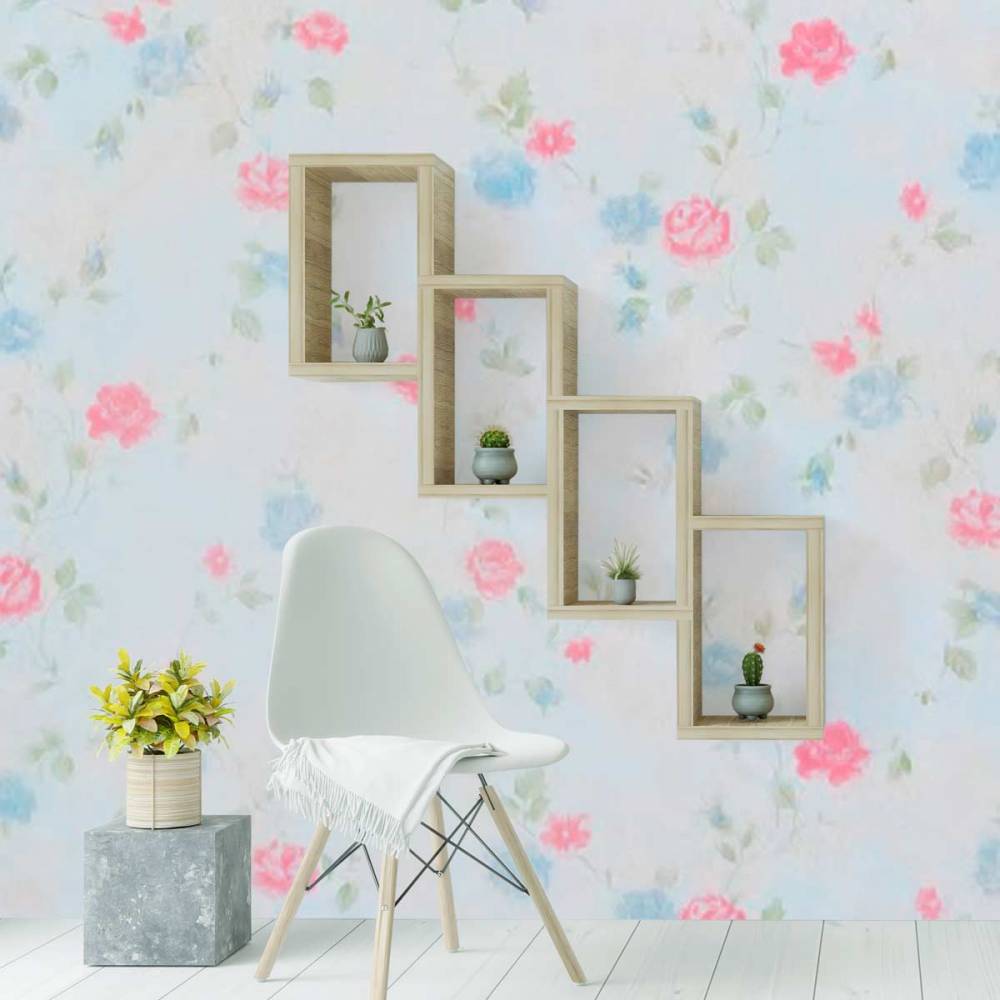 VINILO DECORATIVO FLORES 45cm x 10m  