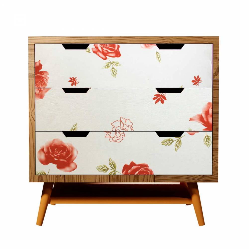 VINILO DECORATIVO ROSAS 45CM X 10M 