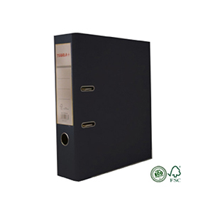 BIBLIORATO PLASTIFICADO A4 NEGRO 