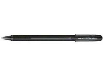 LAPICERA UNI JETSTREAM CUERPO DE GOMA NEGRA 