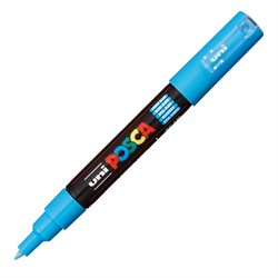MARCADOR UNI POSCA 0.7 MM CELESTE 