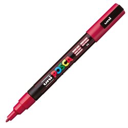 MARCADOR UNI POSCA 1.3 MM ROJO OSCUR 