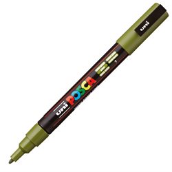MARCADOR UNI POSCA 1.3 MM VERDE KHAKI 