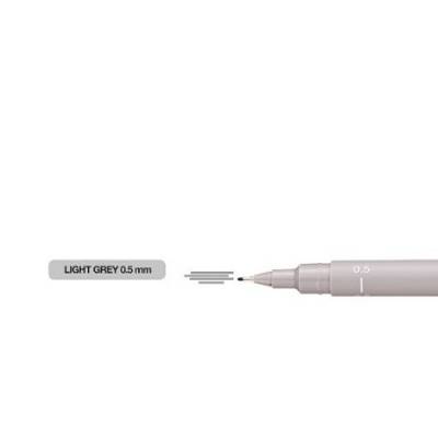 MARCADOR UNI PIN 05 MM GRIS CALRO 