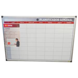 PLANIFICADOR SEMANAL MAGNETICO CON MARCO DE ALUMINIO