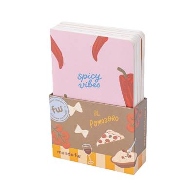 CUADERNO MINI X 6 IL POMODORO FW 