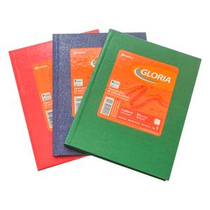 CUADERNO RAYADO GLORIA TAPA DURA VERDE 84 HOJAS 
